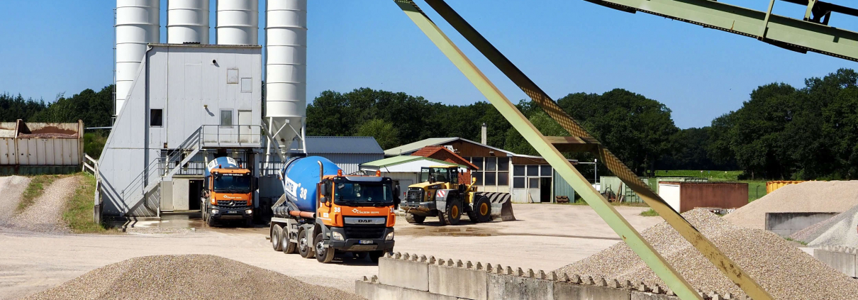Das Kies- und Transportbetonwerk der Heide Transportbeton GmbH in Wietzendorf
