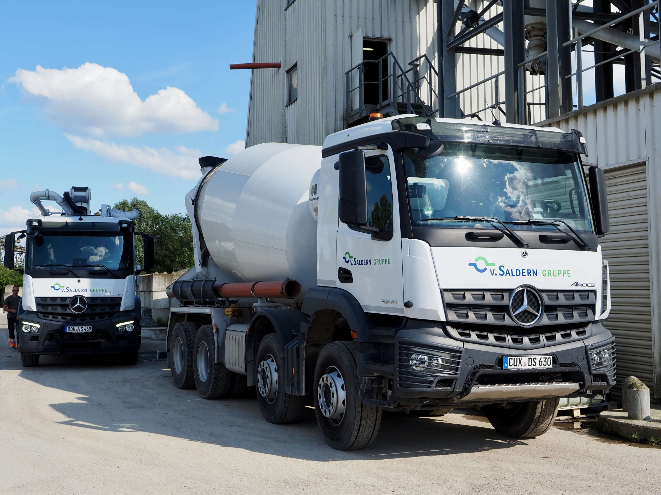 Das Transportbetonwerk Bremen-Arsten der Fertigbeton von Saldern GmbH & Co. KG