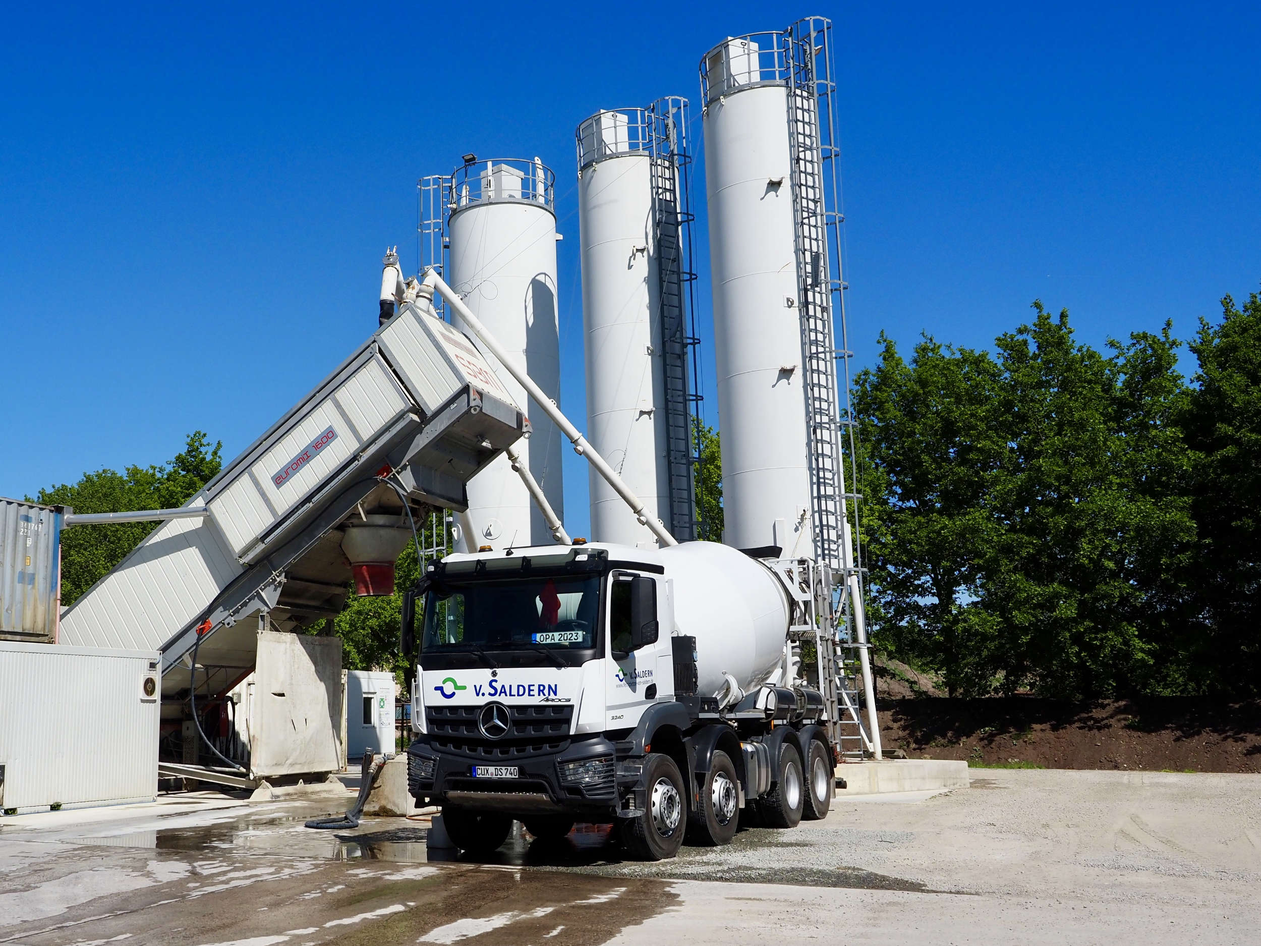 Das Transportbetonwerk Sottrum der Fertigbeton von Saldern GmbH & Co. KG