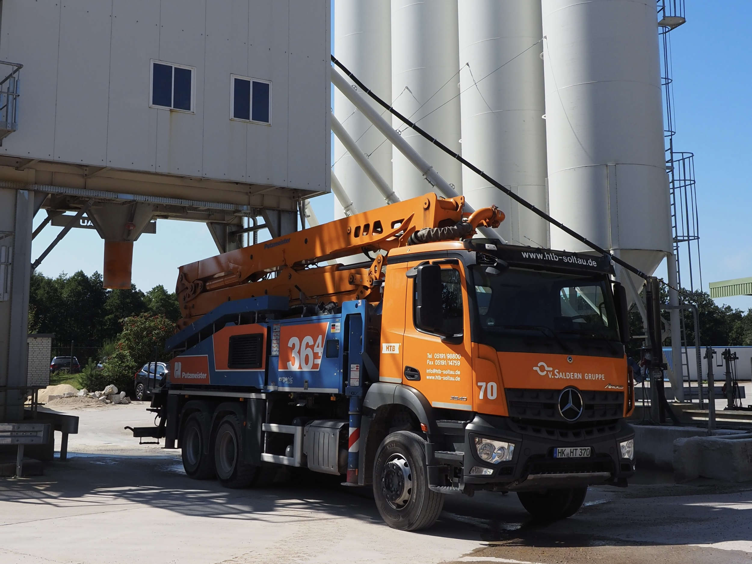 Das Werk der Heide Transportbeton GmbH in Soltau