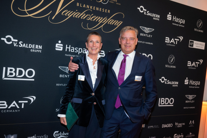 Blankeneser Neujahrsempfang auf dem Süllberg Sabine Lueder, LUEDER INTERNATIONAL CREATION; Dietrich von Saldern, von Saldern Gruppe