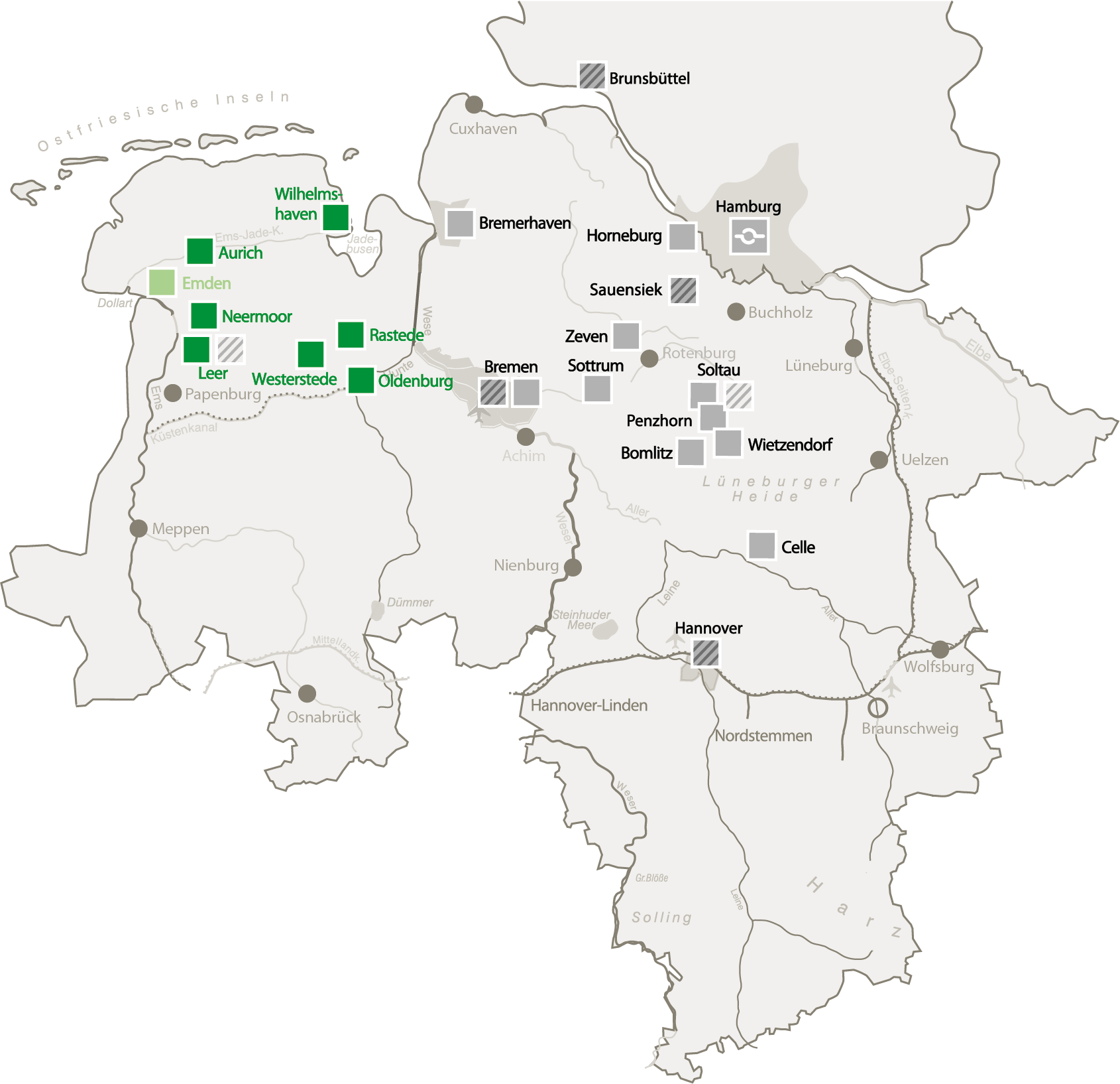 Die VETRA BETON ist eine Niederlassung der Fertigbeton von Saldern GmbH & Co. KG und agiert unter dem Dach der von Saldern Gruppe an acht Standorten in Norddeutschland.