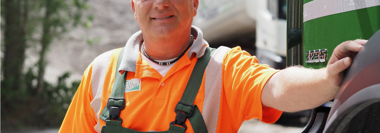 Kai Wiesenhöfer ist seit fünf Jahren Betonmischerfahrer bei der VETRA Beton